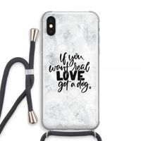 Partner in crime: iPhone XS Max Transparant Hoesje met koord