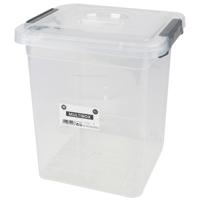 Urban Living Opberg box - 11 liter - 27 x 25 x 27cm - met deksel en clips - waterdicht