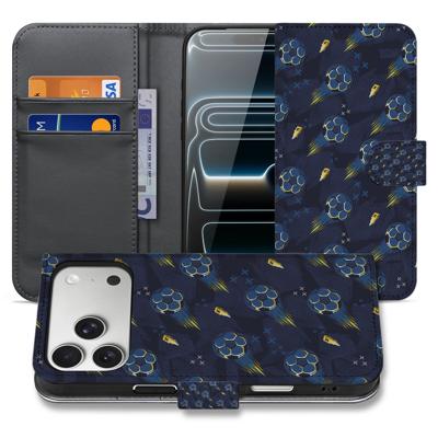 Apple iPhone 17 Pro Hoesje Voetbal Design PU Leer Met 3 Pasjes Apple iPhone 17 Pro Hoesje Voetbal Design PU Leer Met 3 Pasjes