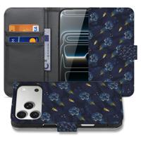 Apple iPhone 17 Pro Hoesje Voetbal Design PU Leer Met 3 Pasjes