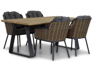 Santika Fasano/Palta 180 cm dining tuinset 5-delig