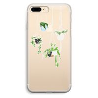 Hang In There: iPhone 7 Plus Transparant Hoesje