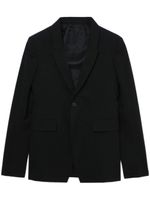 Rick Owens blazer en laine à simple boutonnage - Noir