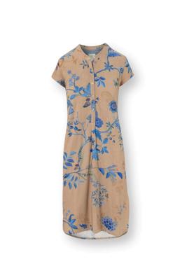 Pip Studio Dalia Nachthemd Korte Mouw Marigold Blauw XXL