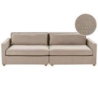 Beliani - VINSTRA - Driezitsbank - Taupe - Polyester