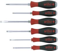 Wiha schroevendraaierset 530hk6 | 6-delig sleuf / ph | meercomponentengrepen | 6-kant-mes / aanzet | 1 stuk - 21250