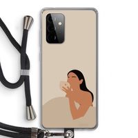Fresh coffee: Samsung Galaxy A72 5G Transparant Hoesje met koord