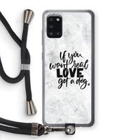 Partner in crime: Samsung Galaxy A31 Transparant Hoesje met koord
