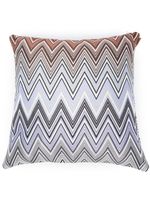 Missoni Home coussin Birmingham à motif zig-zag en jacquard - Bleu - thumbnail