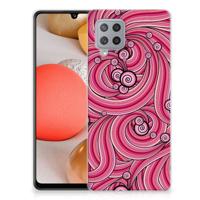 Samsung Galaxy A42 | Hoesje maken | Swirl Pink