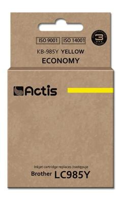 Actis KB-985Y inkt (vervangt Brother LC985Y; standaard; 19,5 ml; geel)