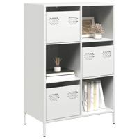 Hoge kast 68x39x103,5 cm staal wit