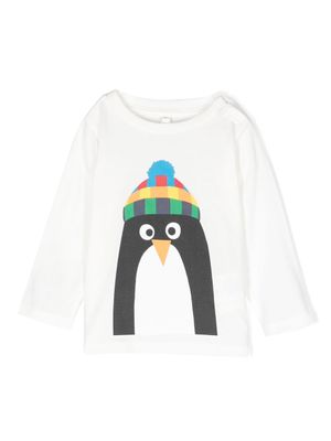 Stella McCartney Kids t-shirt imprimé à manches longues - Blanc