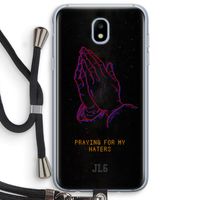 Praying For My Haters: Samsung Galaxy J5 (2017) Transparant Hoesje met koord