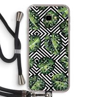 Geometrische jungle: Samsung Galaxy J4 Plus Transparant Hoesje met koord Geometrische jungle: Samsung Galaxy J4 Plus Transparant Hoesje met koord