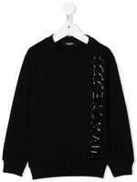 Balmain Kids sweat en coton à logo imprimé - Noir - thumbnail