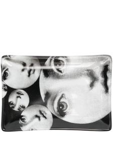 Fornasetti cendrier Tema e Variazioni n.242 en porcelaine - Noir