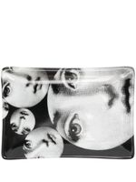 Fornasetti cendrier Tema e Variazioni n.242 en porcelaine - Noir - thumbnail