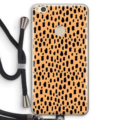 Panter: Huawei Ascend P8 Lite (2017) Transparant Hoesje met koord