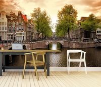 Vlies fotobehang Amsterdamse grachten - thumbnail
