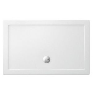 Crosswater Showertray lage douchebak 70x150x3.5cm rechthoek acryl wit ST0R70X150