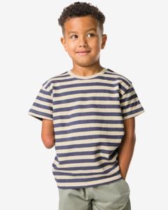 HEMA Kinder T-shirt Strepen Grijs (grijs)