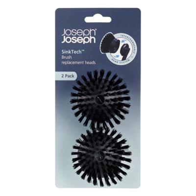 Joseph Joseph SkinTech Borstelkoppen 2 Stuks Antraciet