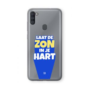 Laat de zon in je hart: Samsung Galaxy A11 Transparant Hoesje