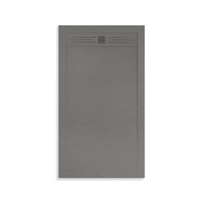 Douchebak BWS Veroni Elite 140x90 cm Composietsteen Grijs