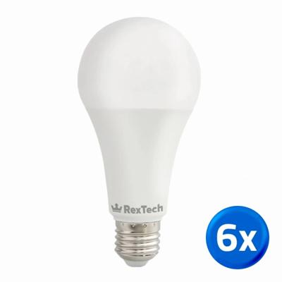 Slimme wifi lamp 12 watt - E27 fitting - RGBWW Multicolor en Wit - 6-pack