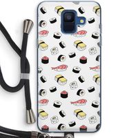 Sushi time: Samsung Galaxy A6 (2018) Transparant Hoesje met koord
