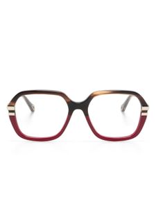 Chloé Eyewear lunettes de vue oversize à effet dégradé - Marron