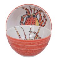 Tokyo Design Studio - Seafood - Noodlekom - Kreeft - Rood - 16 x 8.5cm - 950ml