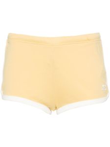 Courrèges short en coton à coupe courte - Jaune