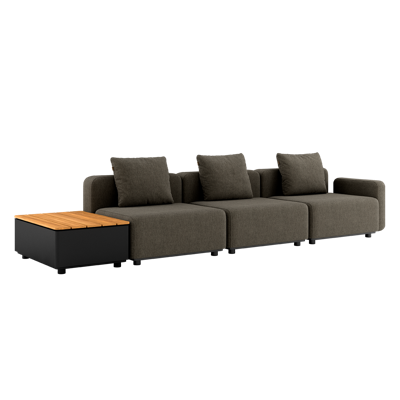 Cobana Lounge Sofa - 3 seater w/ Patio Storage Table