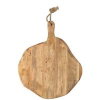 J-Line Organic Rond snijplank - hout - naturel - L