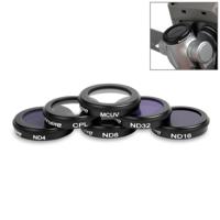 Sunnylife 6 in 1 HD MCUV + CPL ND4 + ND8 PLUS ND16 PLUS ND32 Lens Filter Kit voor DJI Mavic 2 Pro / Zoom