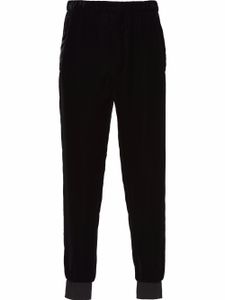 Prada pantalon de jogging en velours - Noir