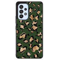 Samsung Galaxy A33 hoesje - Luipaard groen