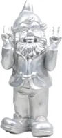 Stoobz Kabouter peace h31cm zilver