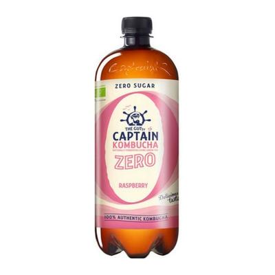 The Gutsy Captain - Kombucha Zero Raspberry - Bio - 6 x 1000 ml