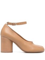 Maison Margiela escarpins Mary Jane Tabi 80 mm - Marron - thumbnail