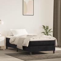Bedframe fluweel zwart 90x190 cm