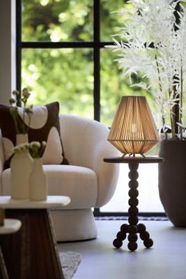 Light & Living Tafellamp japandiFelida Ø 28cm crème - 8056143