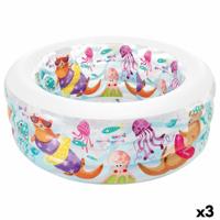 Opblaasbaar Kinderzwembad Intex Aquarium 360 L 152 x 56 x 152 cm (3 Stuks)