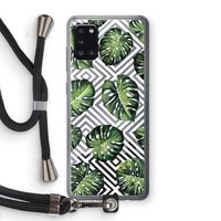 Geometrische jungle: Samsung Galaxy A31 Transparant Hoesje met koord