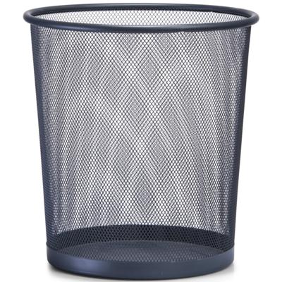 Zeller Prullenmand - antraciet - 26 x 28 cm - draadstaal - afvalemmer - vuilnisbak Zeller Prullenmand - antraciet - 26 x 28 cm - draadstaal - afvalemmer - vuilnisbak
