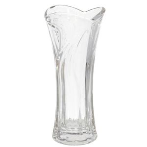 Bloemenvaasje - voor kleine stelen/boeketten - helder glas - D8 x H17 cm