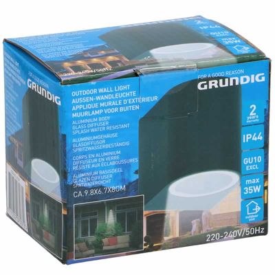 Wandlampe moderne buitenlamp de AA zwart