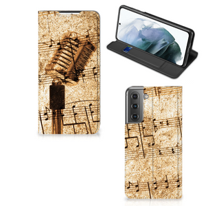 Samsung Galaxy S21 FE Stand Case Bladmuziek